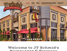 Tablet Screenshot of jtschmidsrestaurants.com
